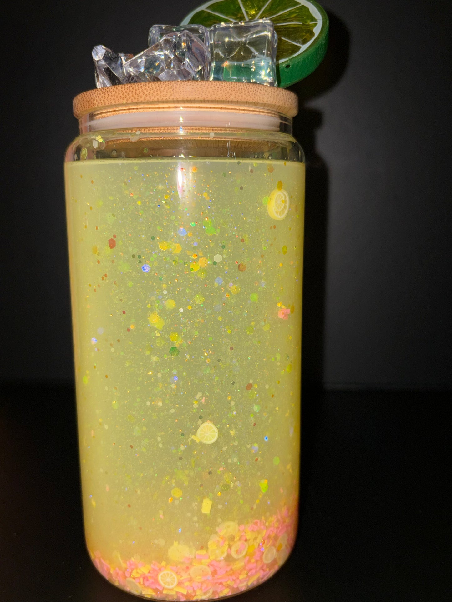 STRAWBERRY LEMONADE 160Z GLASS CUP