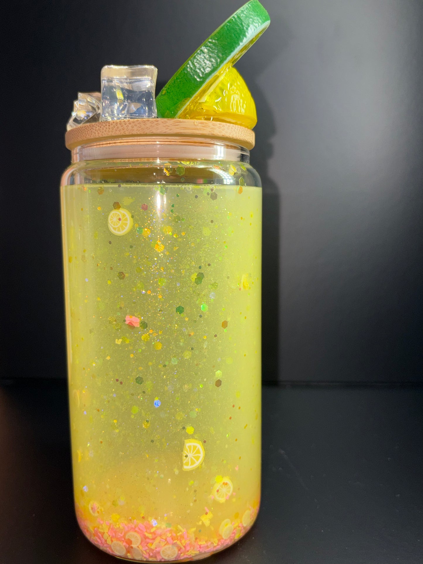STRAWBERRY LEMONADE 160Z GLASS CUP