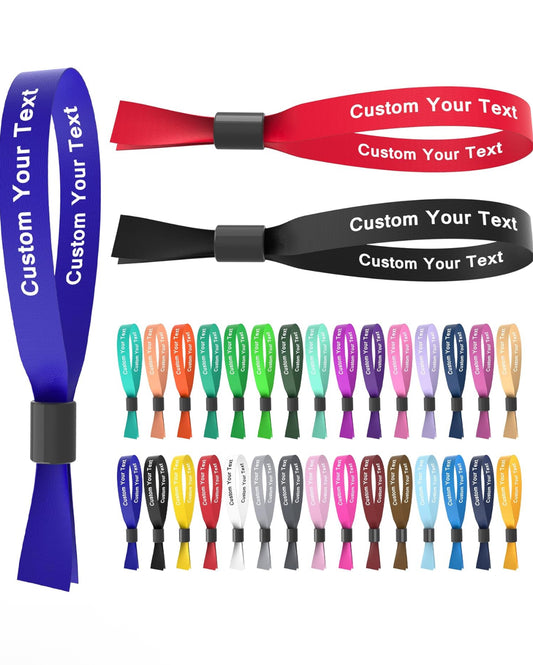 CUSTOM WRIST BANDS ( 25 PACK)