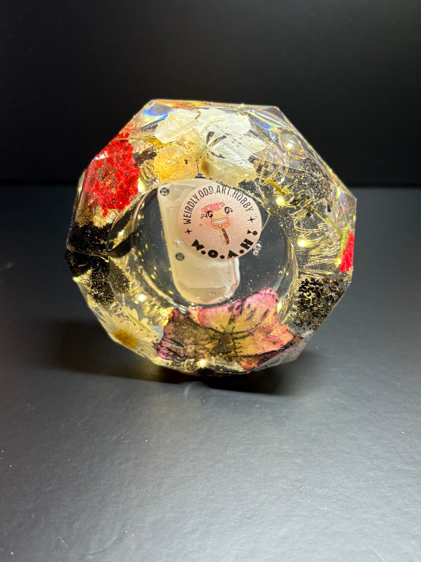 DAWN FLORAL LIGHT UP ASHTRAY