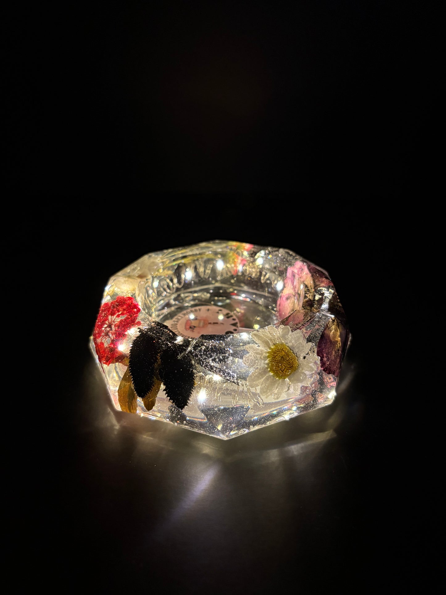 DAWN FLORAL LIGHT UP ASHTRAY