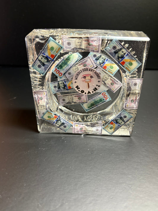MONEY LIGHT UP ASHTRAY
