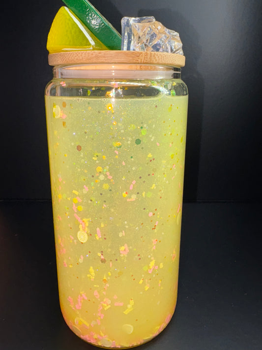STRAWBERRY LEMONADE 160Z GLASS CUP