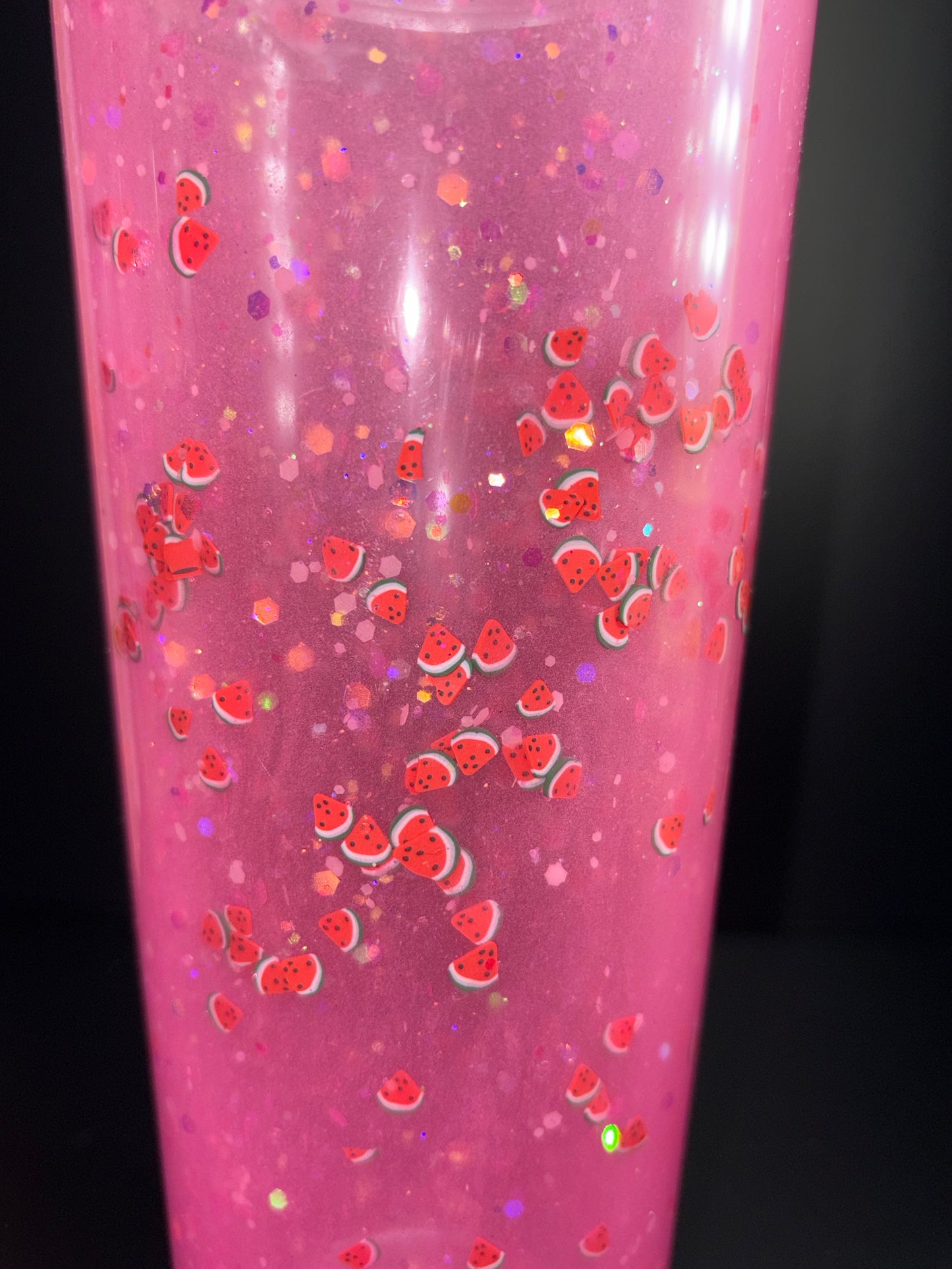 WATERMELON 24 OZ SNOW GLOBE CUP PLASTIC
