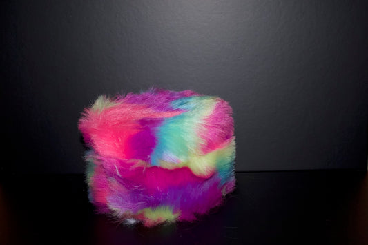 RAINBOW FAUX FUR CHEST