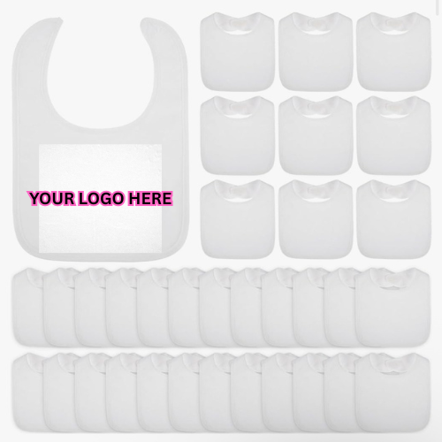 CUSTOM BIBS (25 PACK )